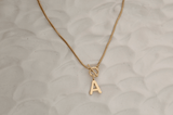 Initial Omega Toggle T Bar Dainty Necklace - Wear with style