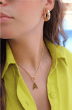 Initial Omega Toggle T Bar Dainty Necklace - Wear with style