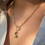 Initial Paperclip Necklace - Wear with style