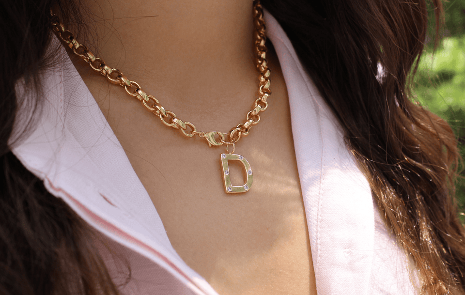 Initial Rollo Necklace - Wear with style