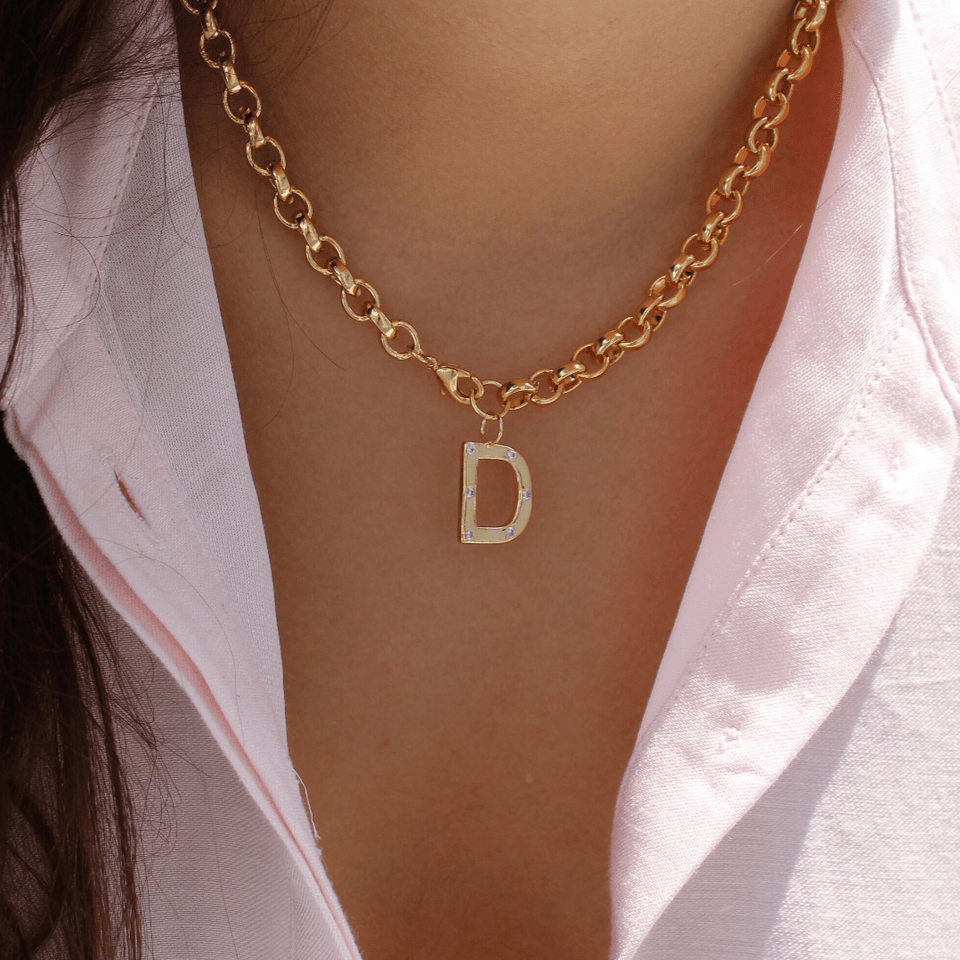 Initial Rollo Necklace - Wear with style