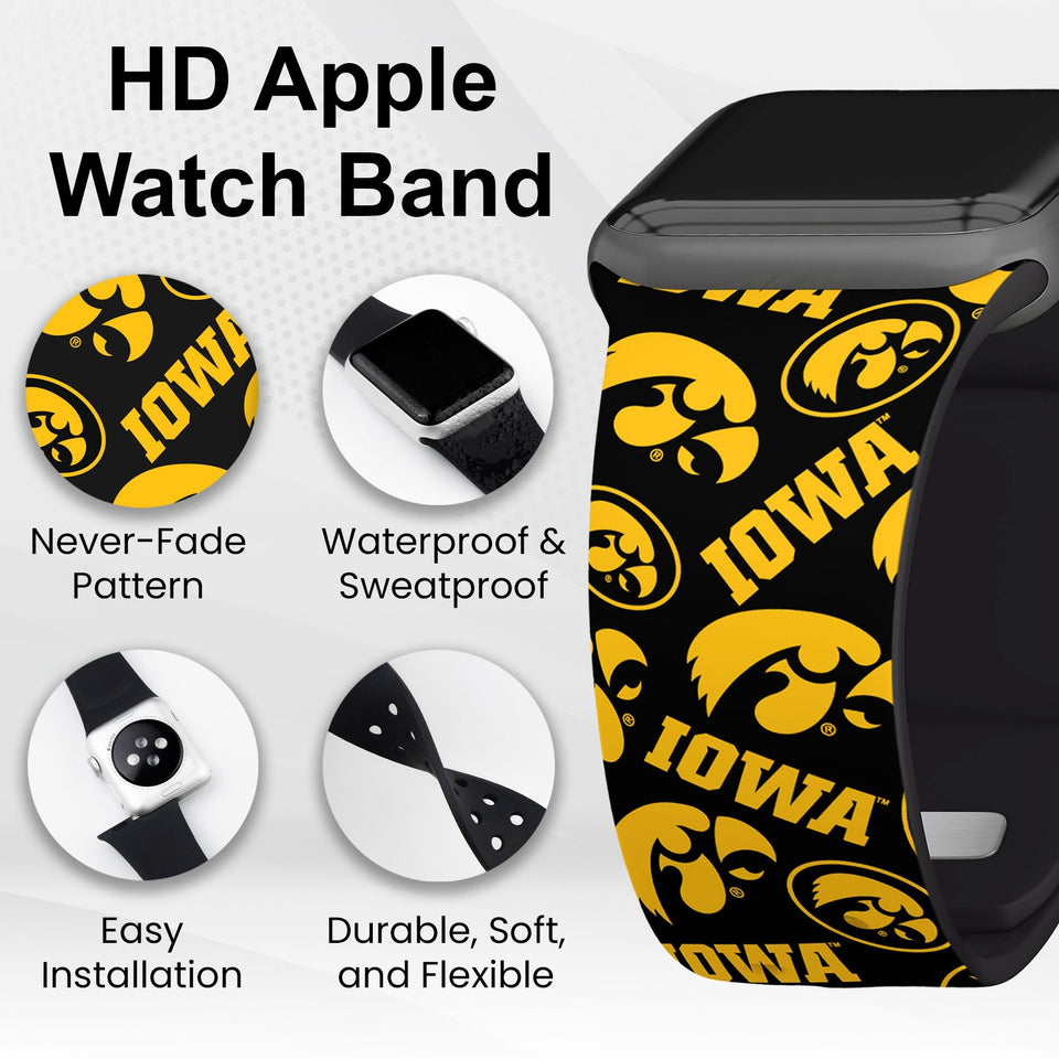 Iowa Hawkeyes HD Apple Watch Band - Wear with style