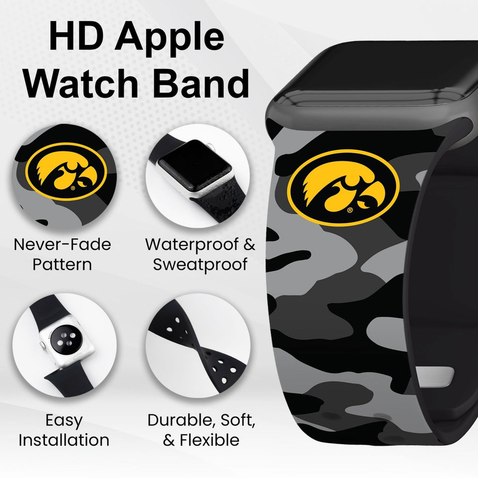 Iowa Hawkeyes HD Apple Watch Band - Wear with style