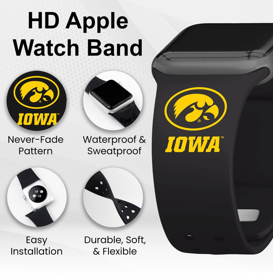 Iowa Hawkeyes HD Apple Watch Band - Wear with style