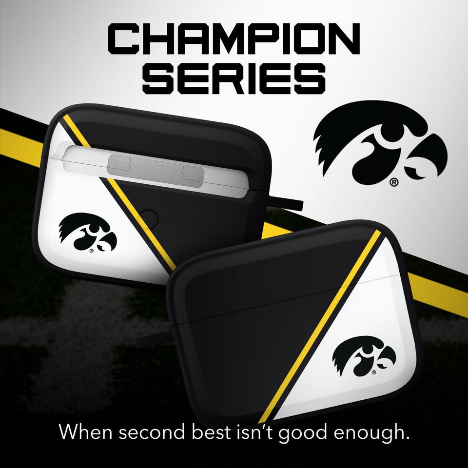 Iowa Hawkeyes HDX Champion Series Apple AirPods Pro 1 & 2 Case Cover - Wear with style