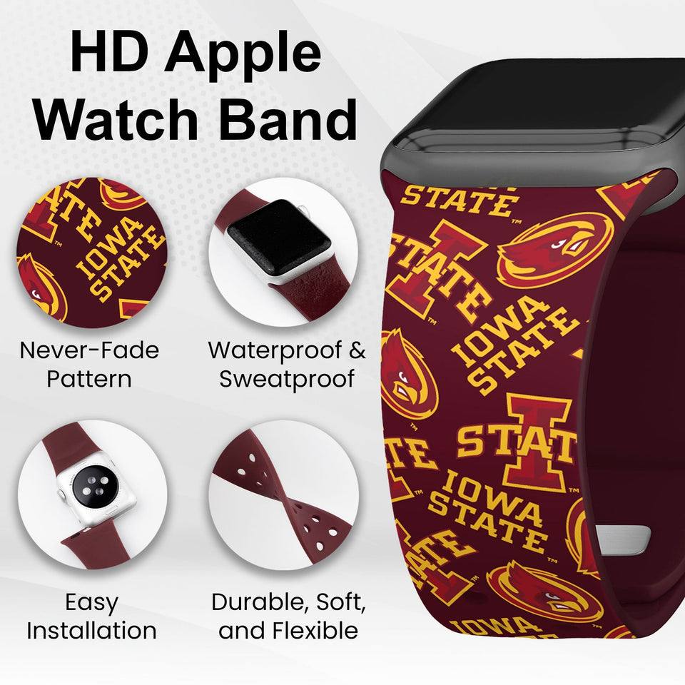 Iowa State Cyclones HD Apple Watch Band - Wear with style