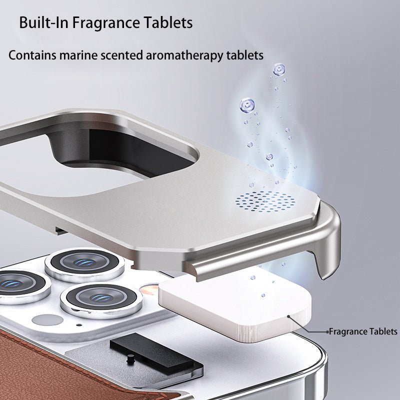 iPhone Leather Aluminum Fragrance Case - Wear with style