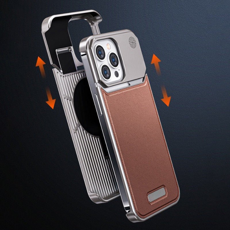 iPhone Leather Aluminum Fragrance Case - Wear with style