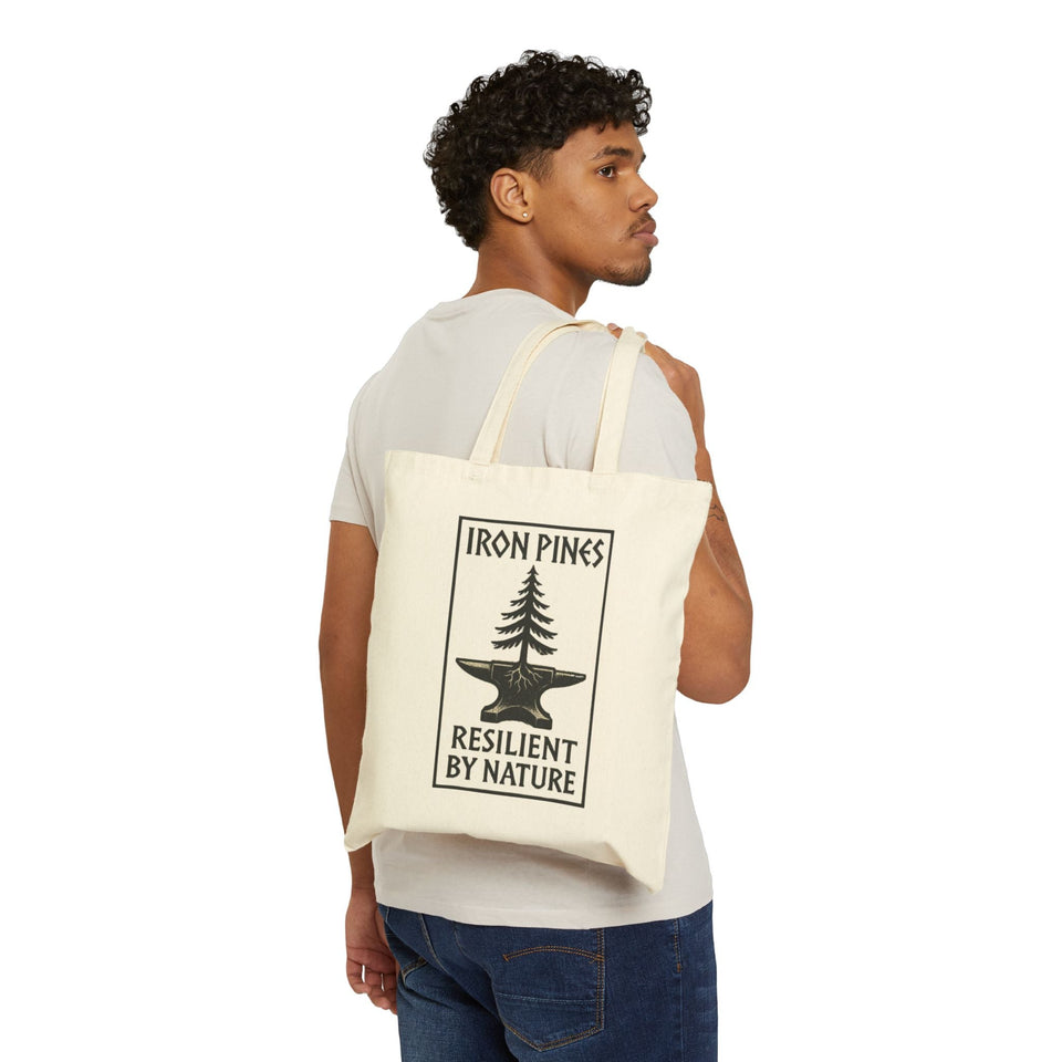 Iron Pines Canvas Tote Bag – Rugged, Reusable, Built for the Wild