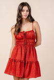 JACQUARD NYLON RAYON MINI DRESS - Wear with style