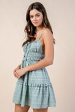 JACQUARD NYLON RAYON MINI DRESS - Wear with style