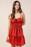 JACQUARD NYLON RAYON MINI DRESS - Wear with style