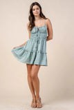 JACQUARD NYLON RAYON MINI DRESS - Wear with style