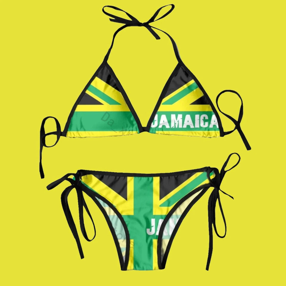 Jamaican Flag two piece swimsuit - Wear with style