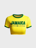 Jamaican swimwear crop top shirt - Wear with style