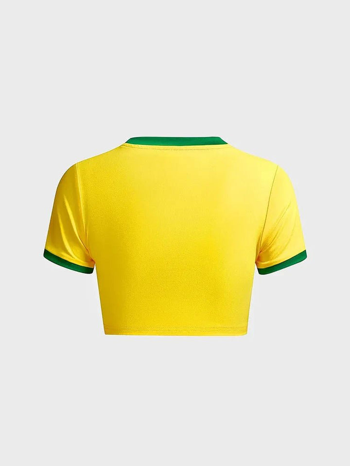 Jamaican swimwear crop top shirt - Wear with style