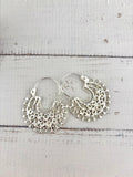 Jerezana Hoop Earrings 925 Silver | Arracadas Jerezanas Plata 925 – Mexican hoops Sterling silver | Tradición Mexicana Hecha a Mano - Wear with style