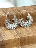 Jerezana Hoop Earrings 925 Silver | Arracadas Jerezanas Plata 925 – Mexican hoops Sterling silver | Tradición Mexicana Hecha a Mano - Wear with style