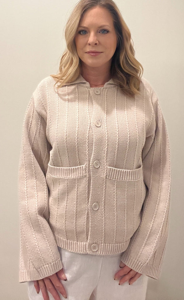 Juliana Cardigan - Oatmeal - Wear with style