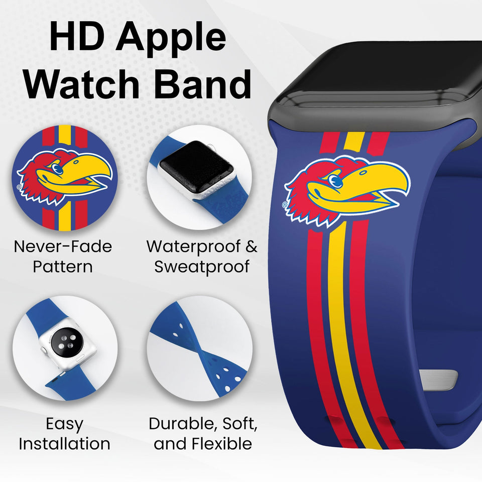 Kansas Jayhawks HD Apple Watch Band - Wear with style