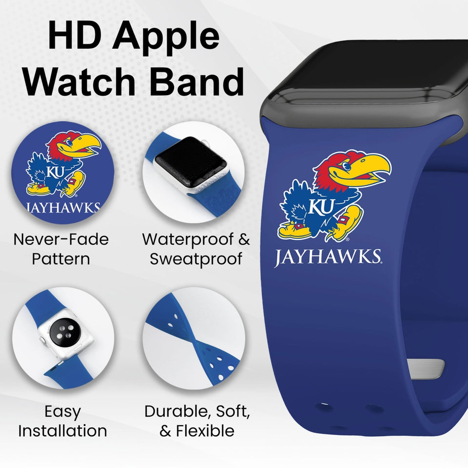 Kansas Jayhawks HD Apple Watch Band - Wear with style