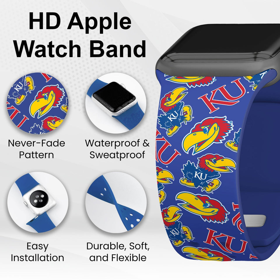 Kansas Jayhawks HD Apple Watch Band - Wear with style