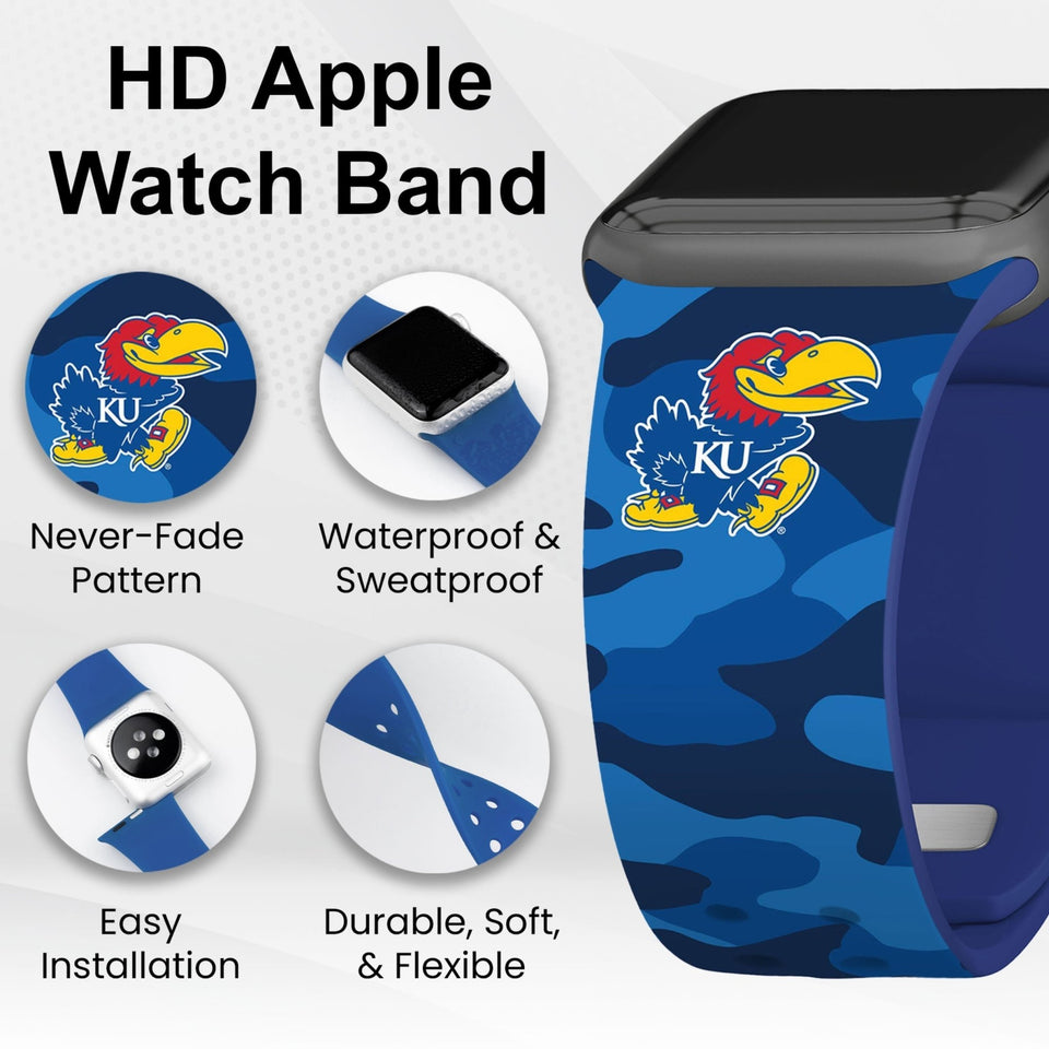 Kansas Jayhawks HD Apple Watch Band - Wear with style
