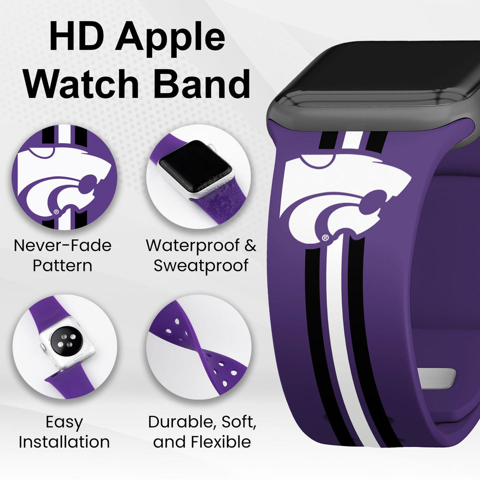 Kansas State Wildcats HD Apple Watch Band - Wear with style
