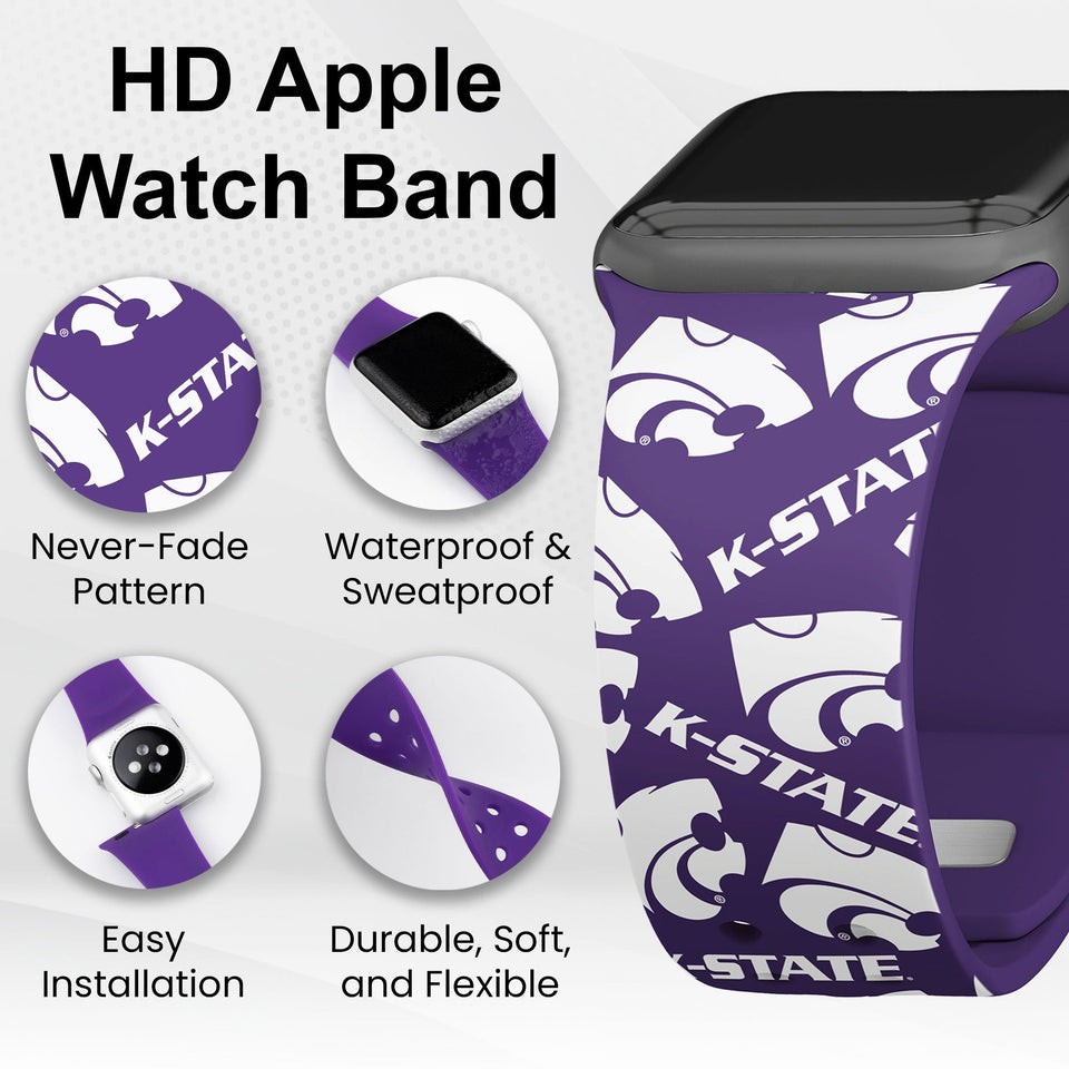 Kansas State Wildcats HD Apple Watch Band - Wear with style