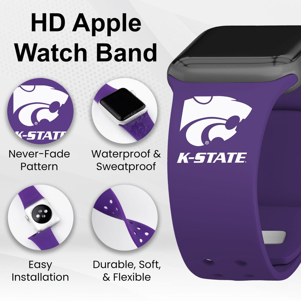 Kansas State Wildcats HD Apple Watch Band - Wear with style