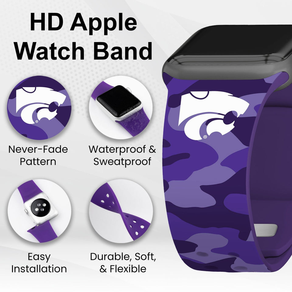 Kansas State Wildcats HD Apple Watch Band - Wear with style