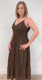 Kendra Midi Dress-Cocoa - Wear with style