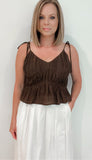 Kendra Tank-Cocoa - Wear with style
