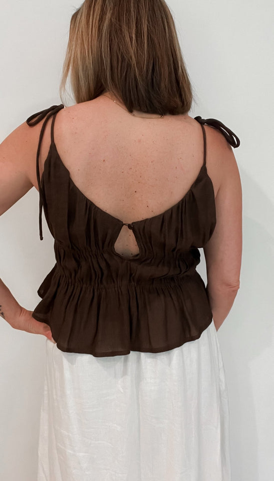 Kendra Tank-Cocoa - Wear with style