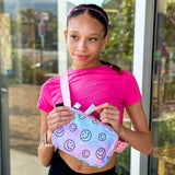 Kids Belt Bag - Tie Dye Smiley Face Crossbody Fanny Pack - Wear with style