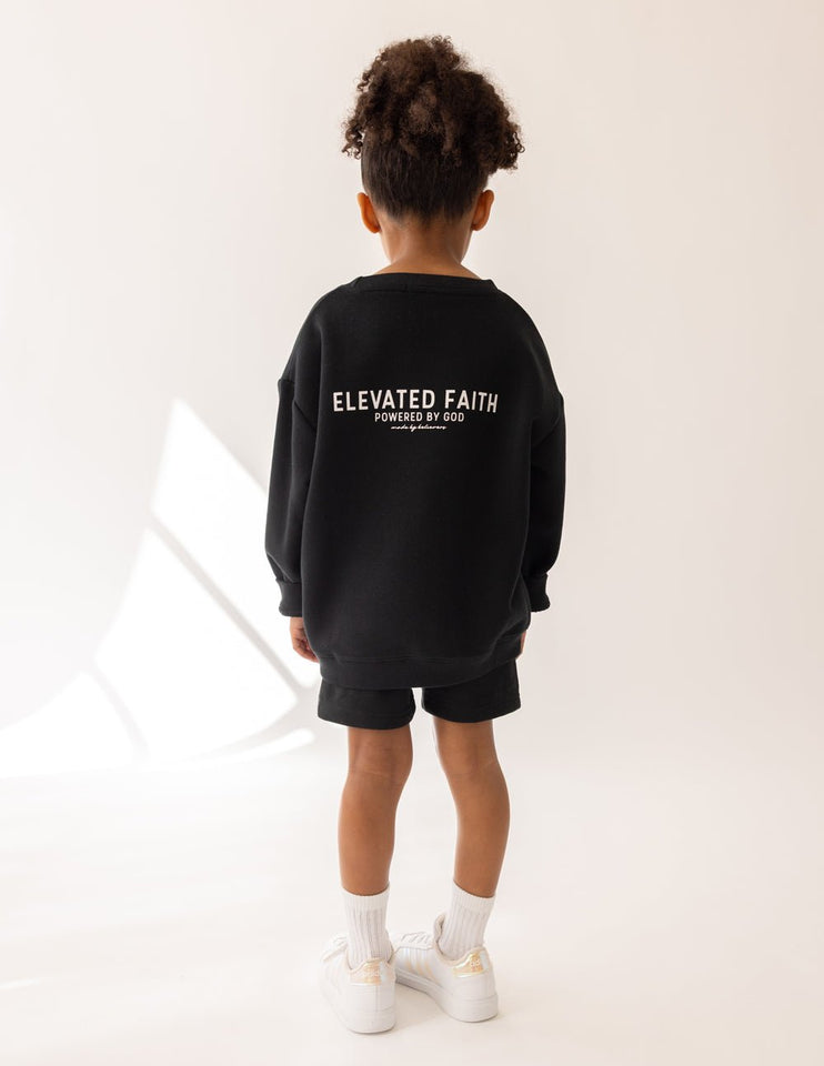 Kingdom Club Black Kids Crewneck - Wear with style