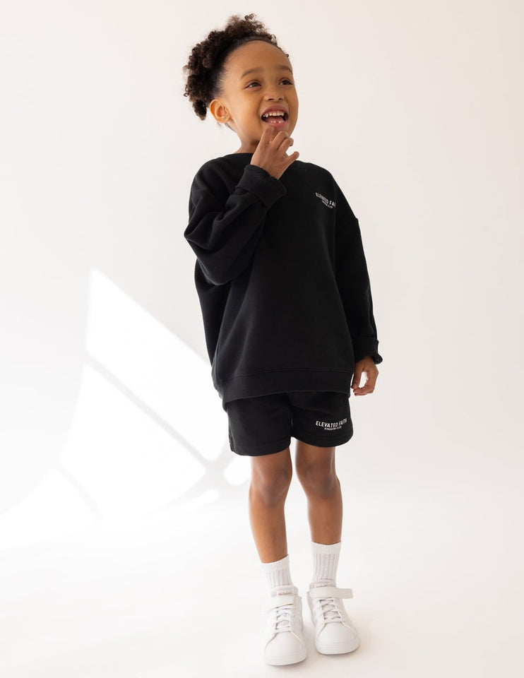 Kingdom Club Black Kids Crewneck - Wear with style