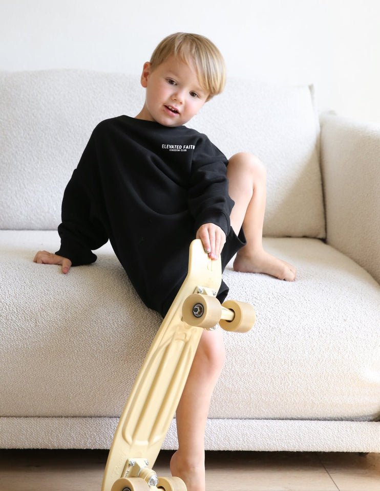 Kingdom Club Black Kids Crewneck - Wear with style