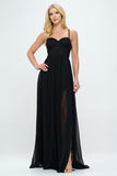 Lace Detail Bustier Floor Length Maxi Dress - Wear with style