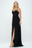 Lace Detail Bustier Floor Length Maxi Dress - Wear with style