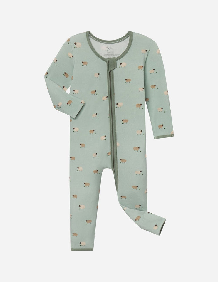 Lamb Bamboo Convertible Footed Onesie - Wear with style