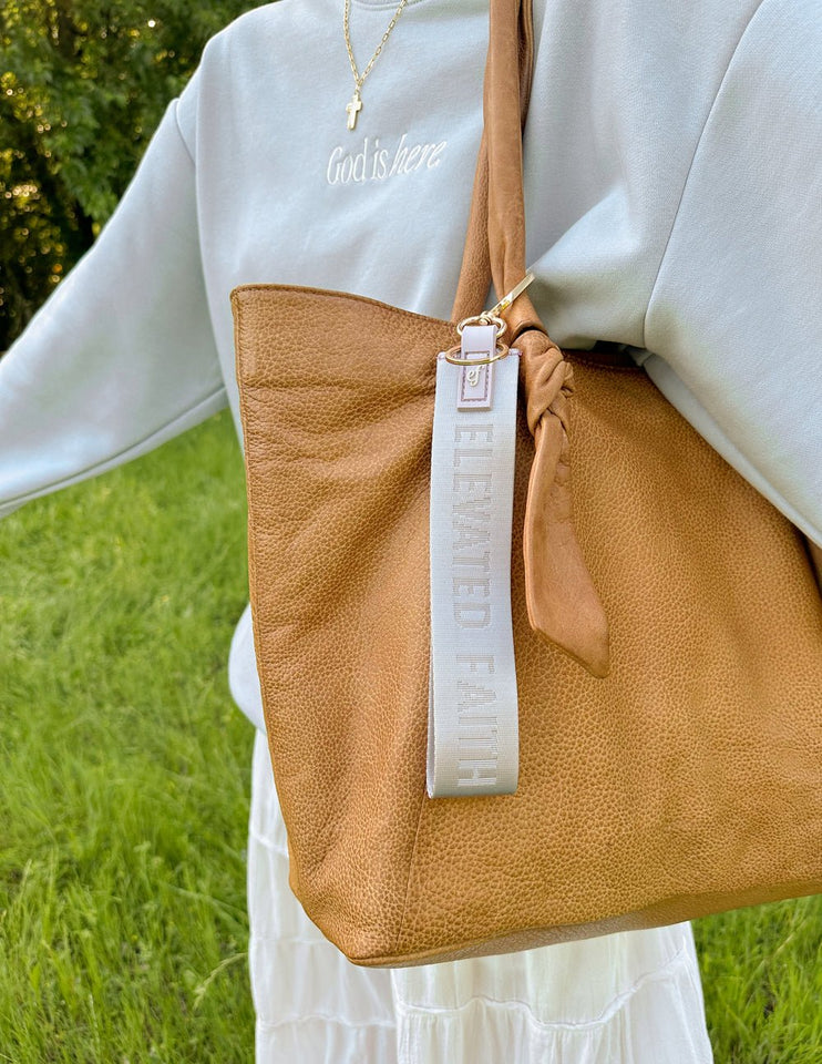 Lavender Oversized Logo Keychain - Wear with style