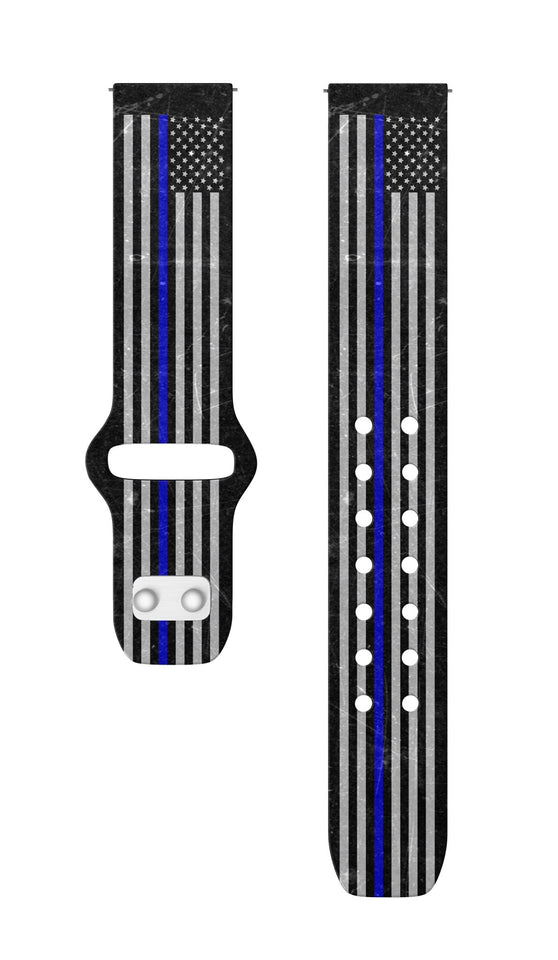 Law Enforcement HD Watchband for Samsung, Garmin, Fossil, and More for Samsung, Garmin, Fossil, and More - Wear with style