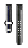 Law Enforcement HD Watchband for Samsung, Garmin, Fossil, and More for Samsung, Garmin, Fossil, and More - Wear with style