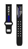 Law Enforcement HD Watchband for Samsung, Garmin, Fossil, and More for Samsung, Garmin, Fossil, and More - Wear with style