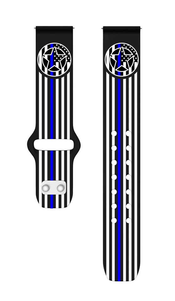 Law Enforcement HD Watchband for Samsung, Garmin, Fossil, and More for Samsung, Garmin, Fossil, and More - Wear with style