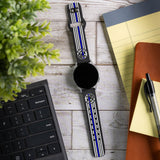 Law Enforcement HD Watchband for Samsung, Garmin, Fossil, and More for Samsung, Garmin, Fossil, and More - Wear with style