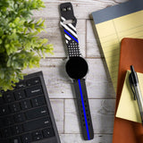 Law Enforcement HD Watchband for Samsung, Garmin, Fossil, and More for Samsung, Garmin, Fossil, and More - Wear with style