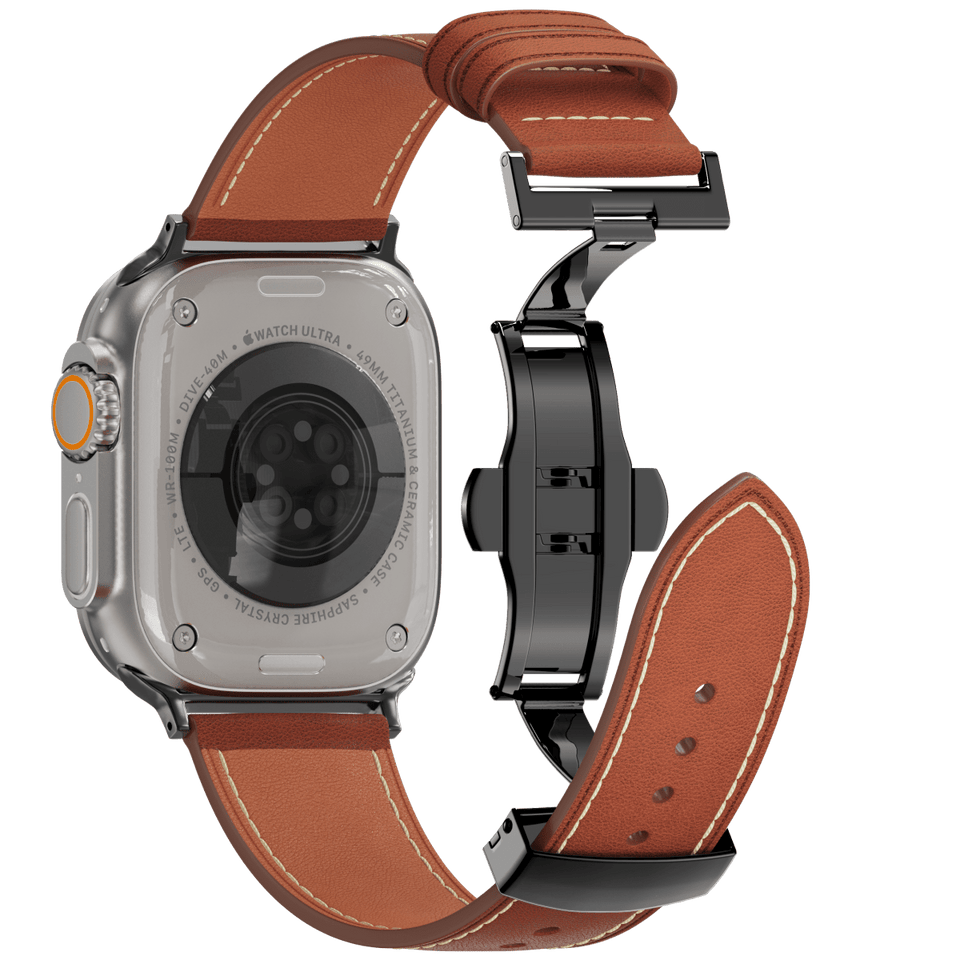 Leather Butterfly Band – Ideal Gift for Apple Watch - Wear with style