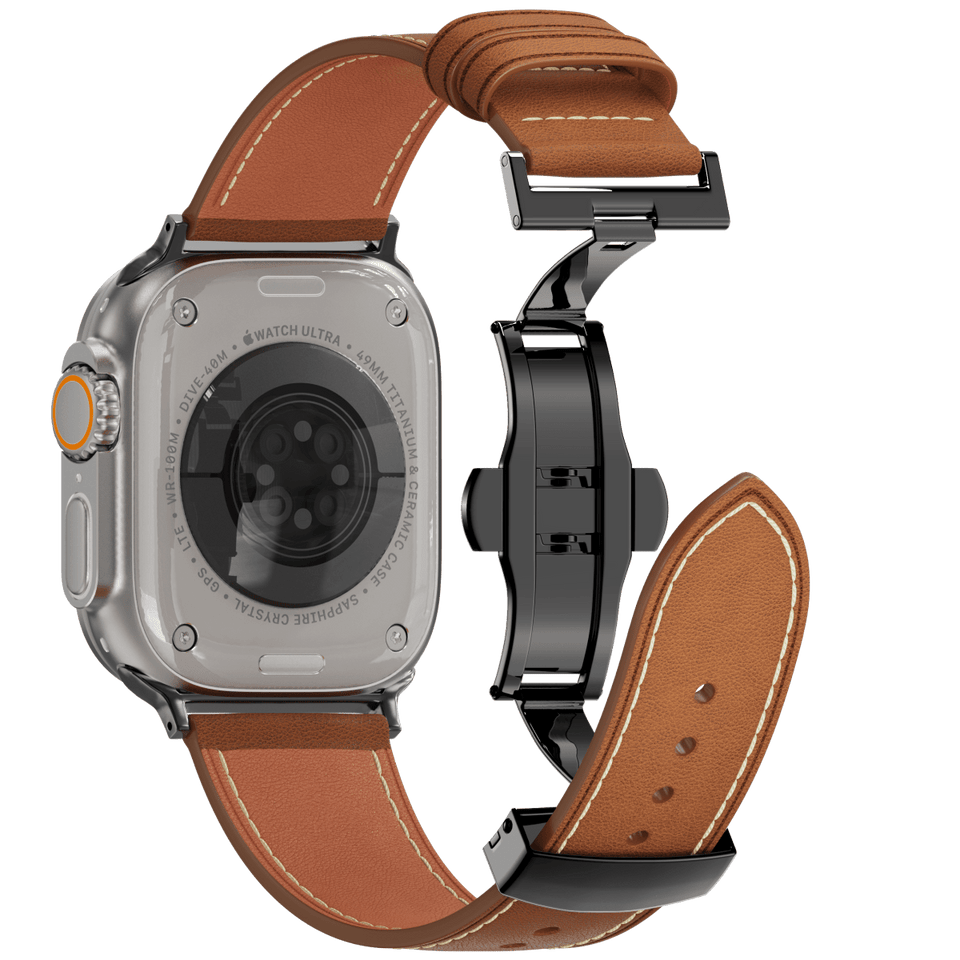 Leather Butterfly Band – Ideal Gift for Apple Watch - Wear with style